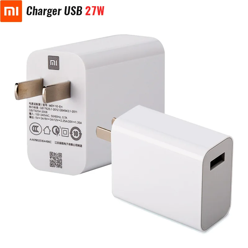 Оригинальное зарядное устройство для путешествий Xiao mi 27 W Max для mi 9 QC 3,0 совместимый мобильный телефон несколько безопасных-10-50C температурный AC100-240V