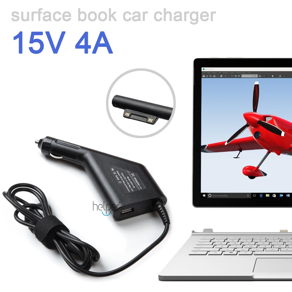 15 в 4A 60 Вт для Microsoft Surface Pro 4 book автомобильный адаптер зарядное устройство блок