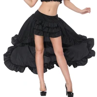 gothic skirts sexy black waist corset skirt asymmetrical victorian skirt burlesque petticoat elegant corselet buistier skirt