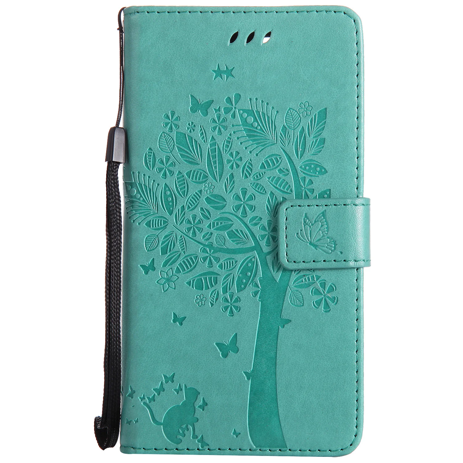 Кожаный чехол Limelan для Google Pixel телефона из искусственной кожи с кошкой и деревом XL