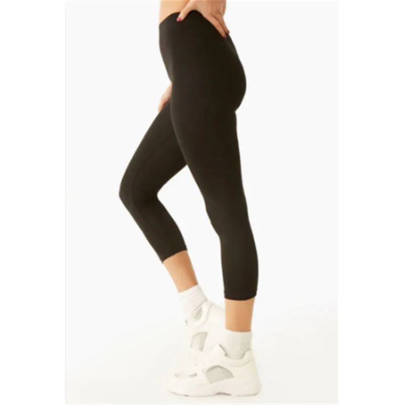 2019 Curve Slim Leggings Women Solid Color Fitness Workout Elastic Ultra High Waist Pencil Pants Female Sports | Женская одежда