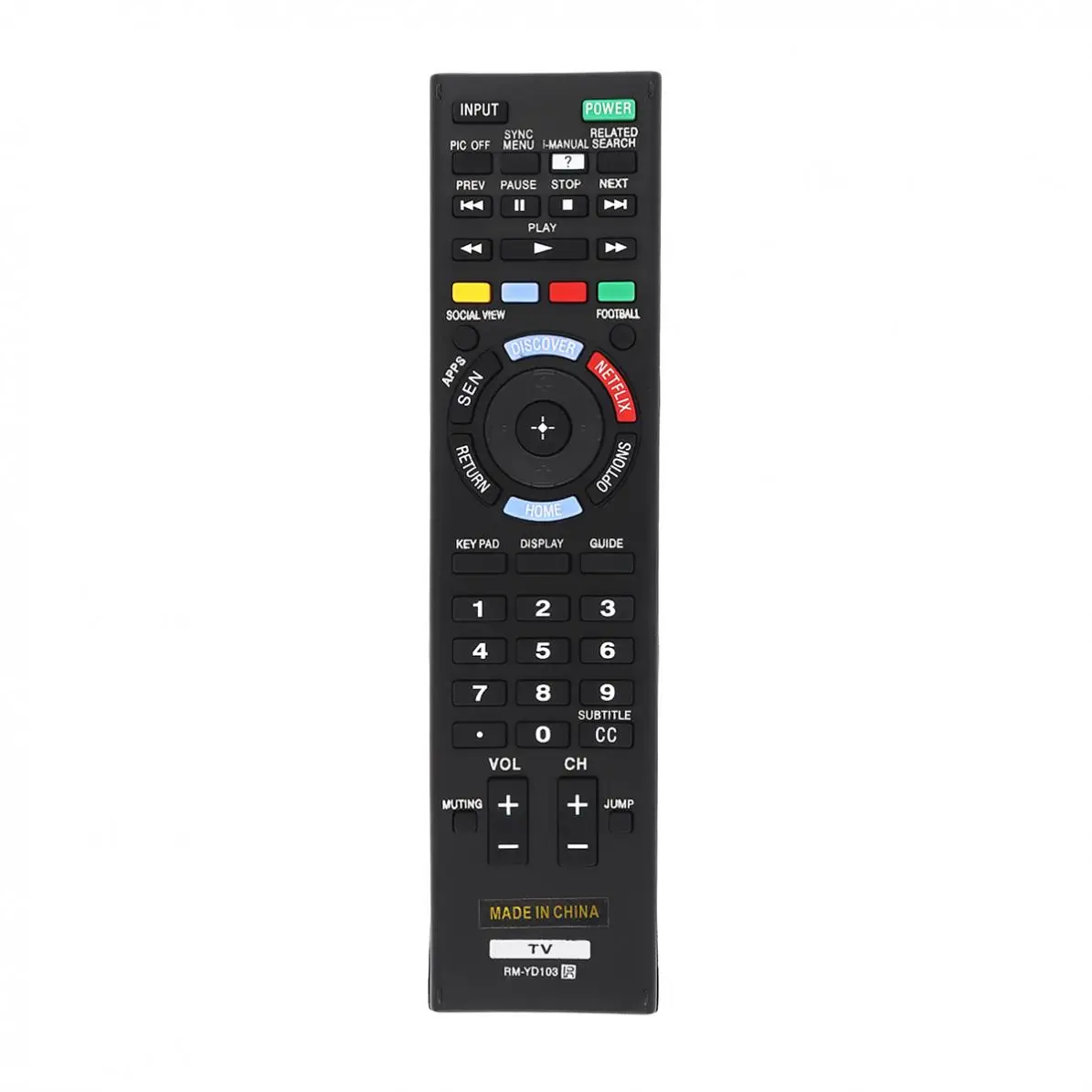 ABS ИК 433 МГц Замена ТВ дистанционного Управление подходит для Sony RM YD103 / KDL 40HX750 46HX750