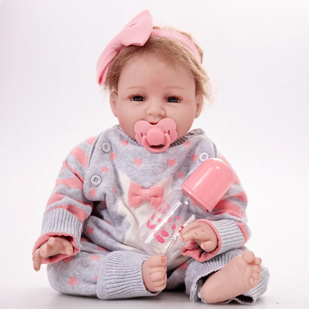 22 дюйма Bebe Reborn Princess Girl кукла силиконовые детские куклы Младенцы Дети Brinquedos