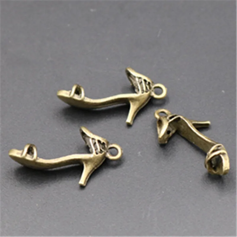 8pcs my favorite fashion high-heeled sandals charm alloy pendants for DIY jewelry handmade A677 | Украшения и аксессуары