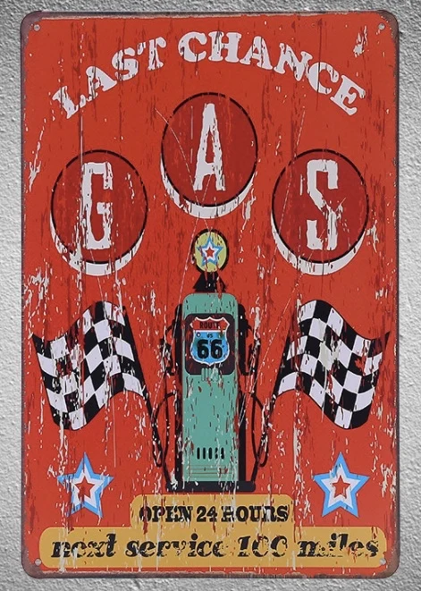 

1 pc Petrol Gas station oil Open 24 h Tin Plates Signs wall plaques man cave Decoration vintage Dropshipping Poster metal