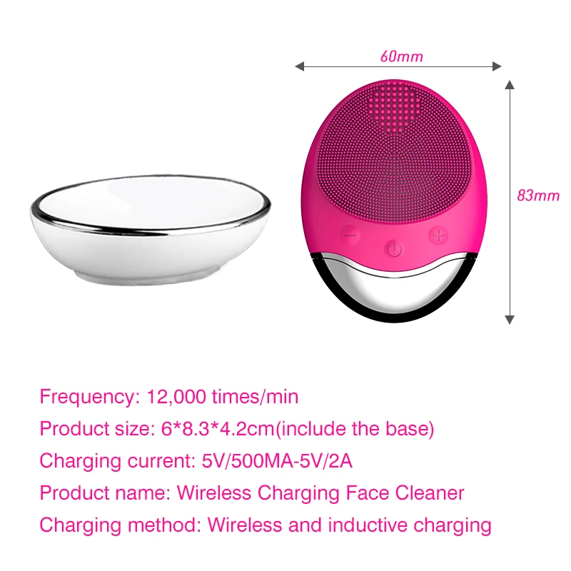 ANIMORE Electric Face Cleansing Brush USB Base Charging Deep Cleaning Remove Make-up Residue Facial | Красота и здоровье