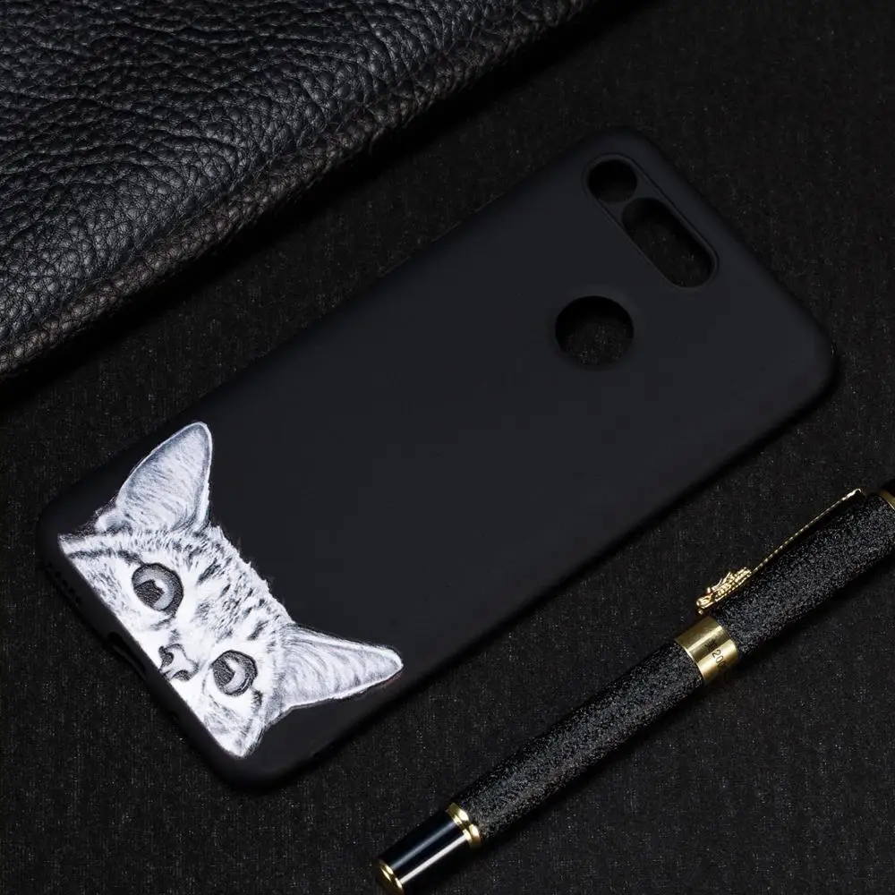 Ультра тонкий силикон чехол для Honor V20 huawei вид 20 крышка 3D роспись звёздное небо