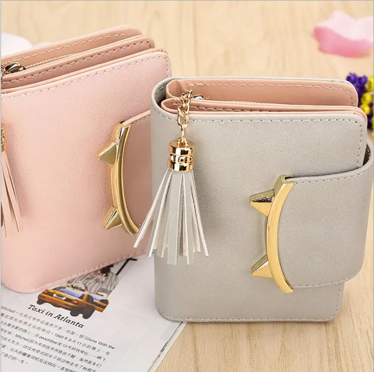 Small Cute Cat For Lady Women Wallet Female Purse Coin Mini Money Bag Kashelek Partmone Portomonee Walet Portmann Vallet Klachi | Багаж и