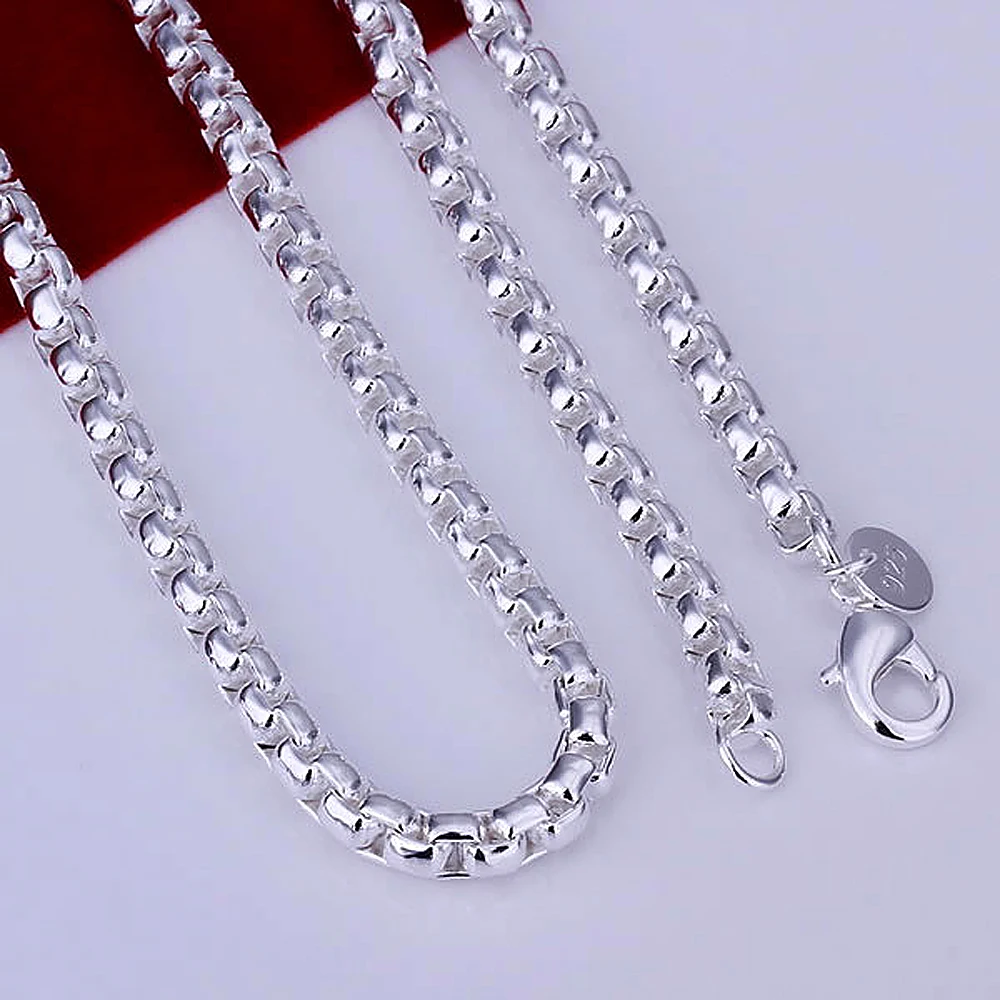 Мужское ожерелье из серебра 925 пробы 5 шт.|necklace factory|necklace free shippingjewelry factory |
