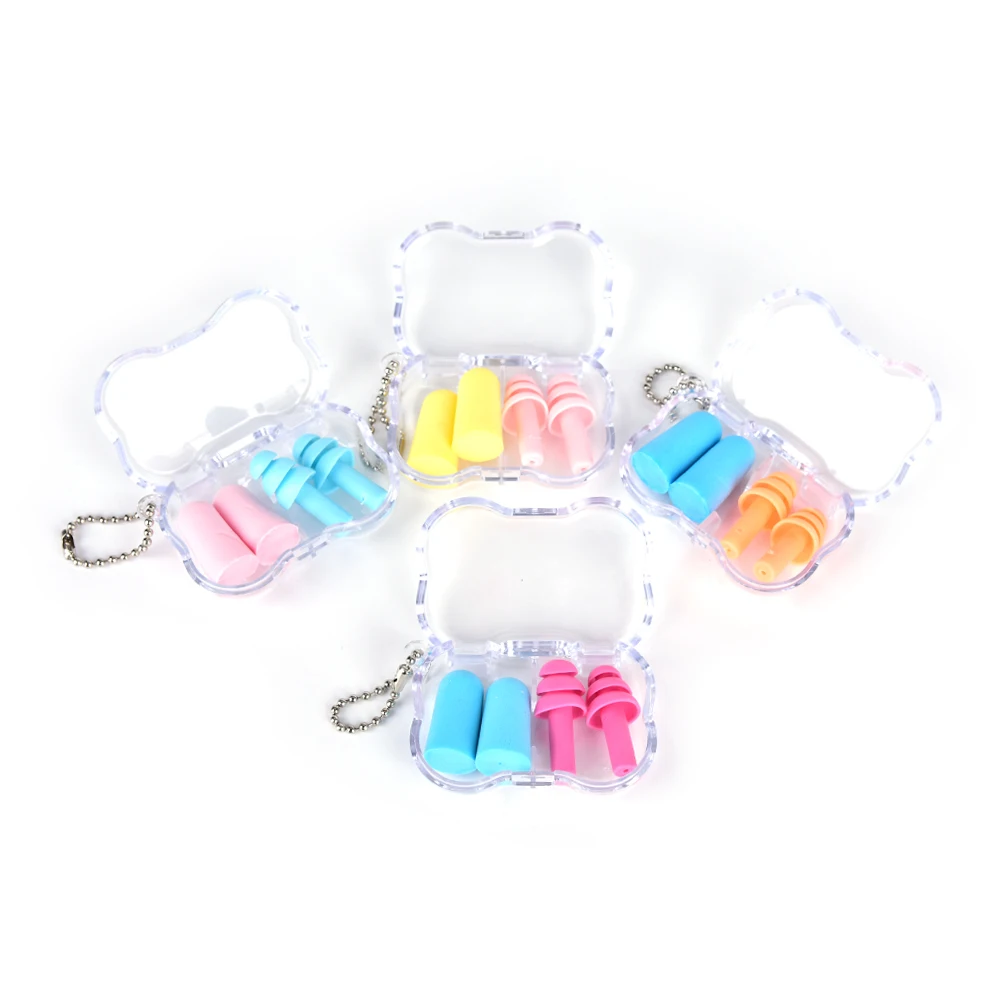 

Multi-color Soft Foam Ear Plugs Travel Sleep Ear plugs Noise Reduction Noise Prevention For Travel Sleeping with box