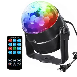 Диско-шар, светодиодный, вращающийся с активацией звуком, 3 Вт