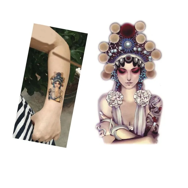 Bittb 5 Sheets Animal Fake Tattoo Waterproof Sexy Temporary Tattoos Sticker Sleeve Women Removable Body Paste Pattern | Красота и