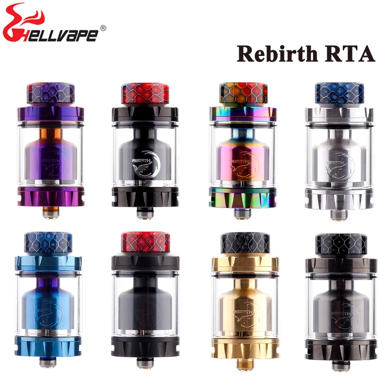 Оригинальный испаритель helvape Reborn RTA бак с 2 испарителями для электронной