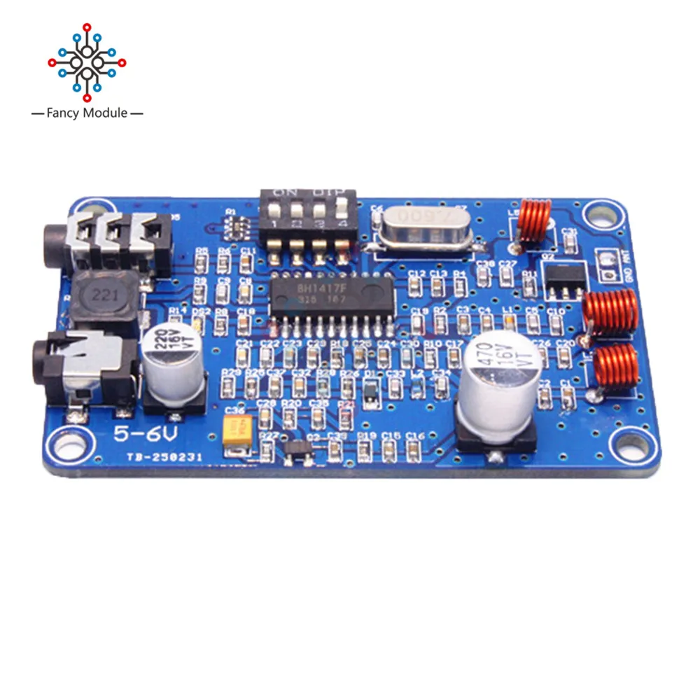 BH1417 50Hz-15000Hz 5-6 Вт PLL FM передатчик цифрового двухканальный стерео радиостанция