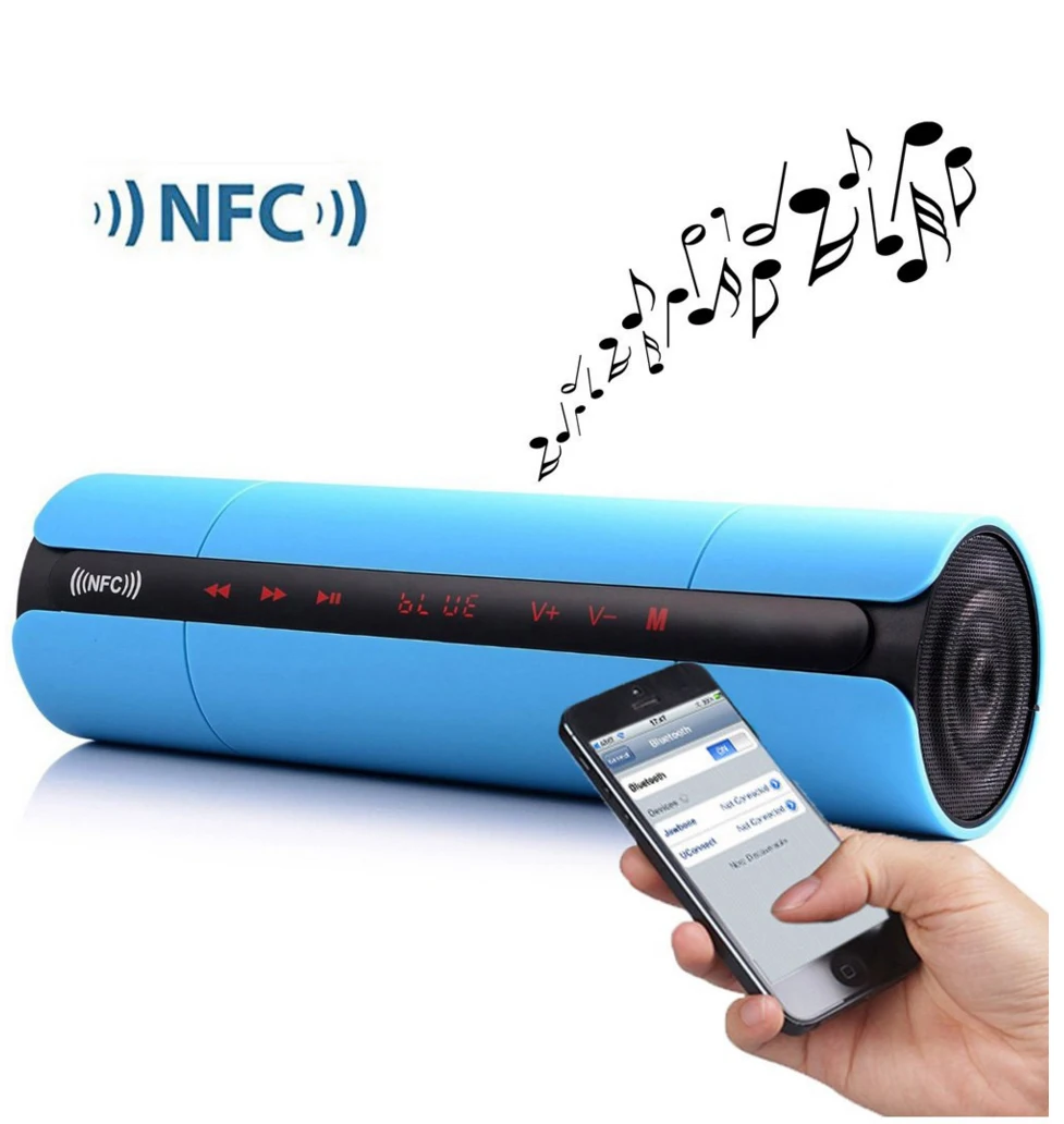 Портативный KR8800 NFC FM Hi Fi Bluetooth динамик беспроводной стерео громкий Супер Бас Звук