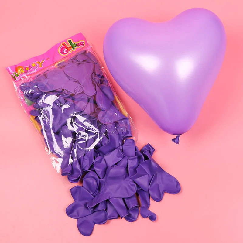 

Sale 100PCS/lot Heart Balloons Love Latex Balloons Birthday Wedding Thickening Latex Balloons Party Decorations Supplies