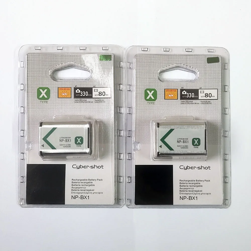 Аккумулятор для Sony DSC RX1 RX100 M3 M2 RX1R GWP88 PJ240E AS15 WX350 WX300 HX300 HX400 2 шт./лот 1240 мАч|Цифровые