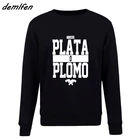 Толстовка с капюшоном Пабло, Свитшот из флиса высокого качества в стиле хип-хоп, с круглым вырезом, Серебристая или свинцовая, одежда