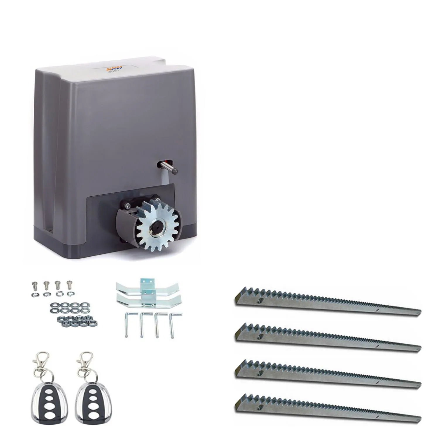 Kit 1 AC220V водонепроницаемый 800 кг автоматический Электрический раздвижные ворота открывалка мотор операторы драйвер наборы с 4 м металлические стеллажи для домашней безопасности - Цвет: Kit 1