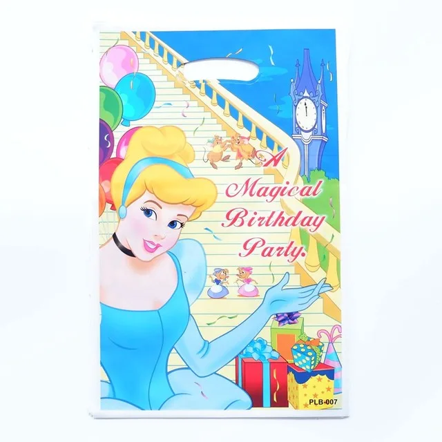 Princess 10 шт. цветные подарочные сумочки Русалочка, вечерние сумочки Русалочка, подарки для детей на день рождения, подарочная сумочка Русалочка, коробки для конфет - Цвет: Princess