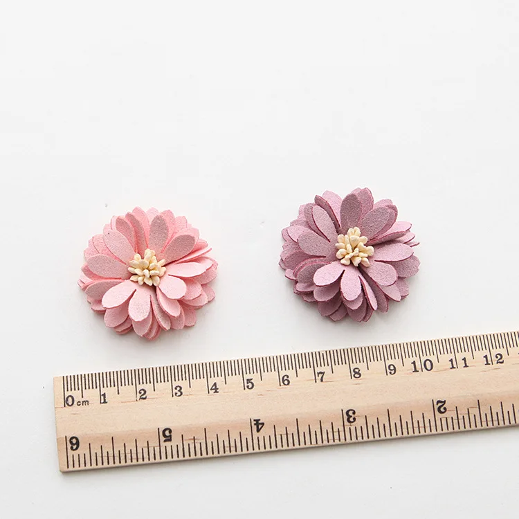 20 шт бархат микрофибра ткань цветы для украшения Шарм ювелирные изделия