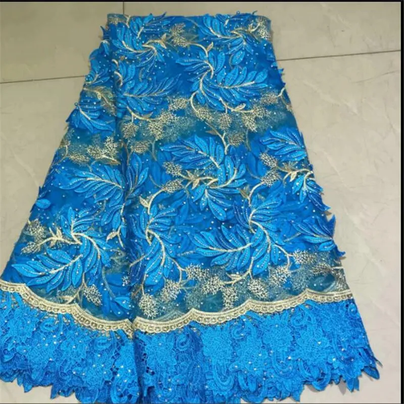 

African Lace Fabric 2018 High Quality Tulle White Laces Fabrics Embroidered Nigerian French Lace Fabric With Stones 2l3065-2556