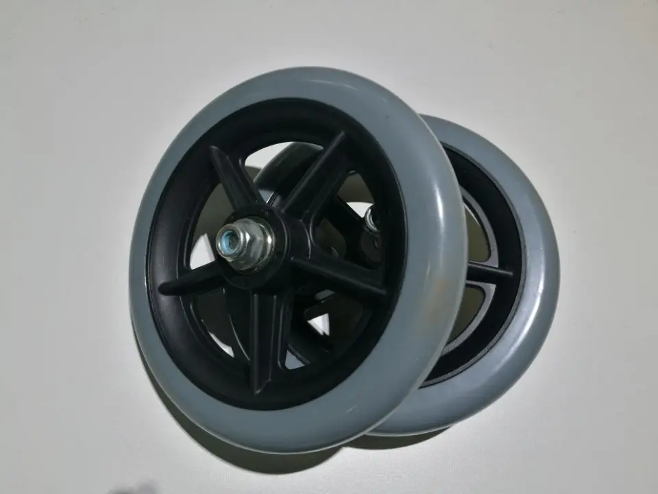 1 пара передние колеса для инвалидных колясок 6 дюймов серого цвета| |