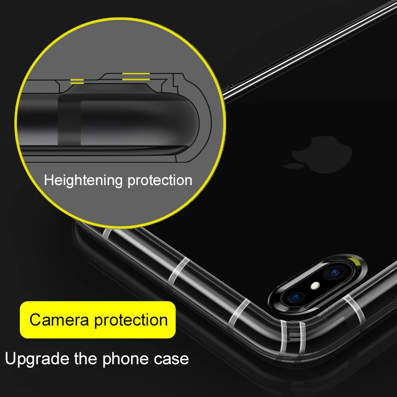 VVKing прозрачный противоударный чехол для телефона iPhone X XS MAX XR силиконовый мягкий