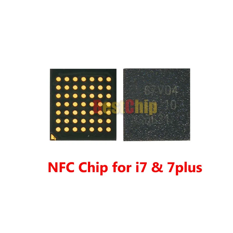 BestChip 20 шт./лот оригинальный и новый NFC _ RF 67V04 IC для iphone 7 7plus | Электронные компоненты