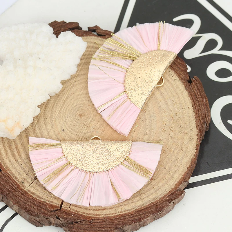 3 шт рафия бумага кисточкой Подвески с металлическим отверстием для DIY ювелирных