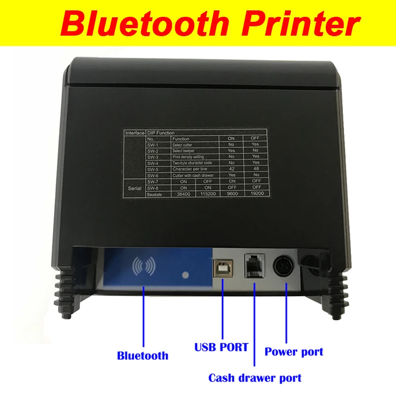 Бесплатная P.O.S Pos система Loyverse 80 мм Bluetooth Термальный чековый принтер для Android devoice и