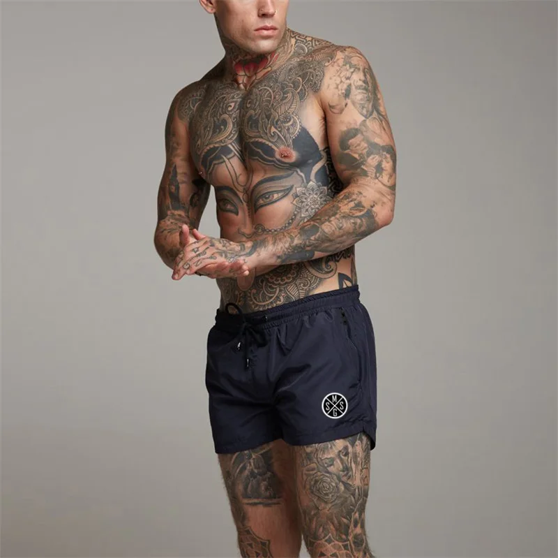 Мужские спортивные шорты брюки для бега бодибилдинга тренировок фитнеса мужские