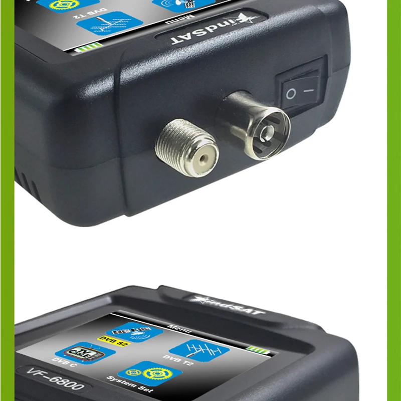 VF-6800 спутниковый Finder метр Dvb-t2/DVB S2/DVB C Combo сидел Finder Dvb t2 спутниковый ресивер Satfinder 2," Цвет ЖК-дисплей Экран