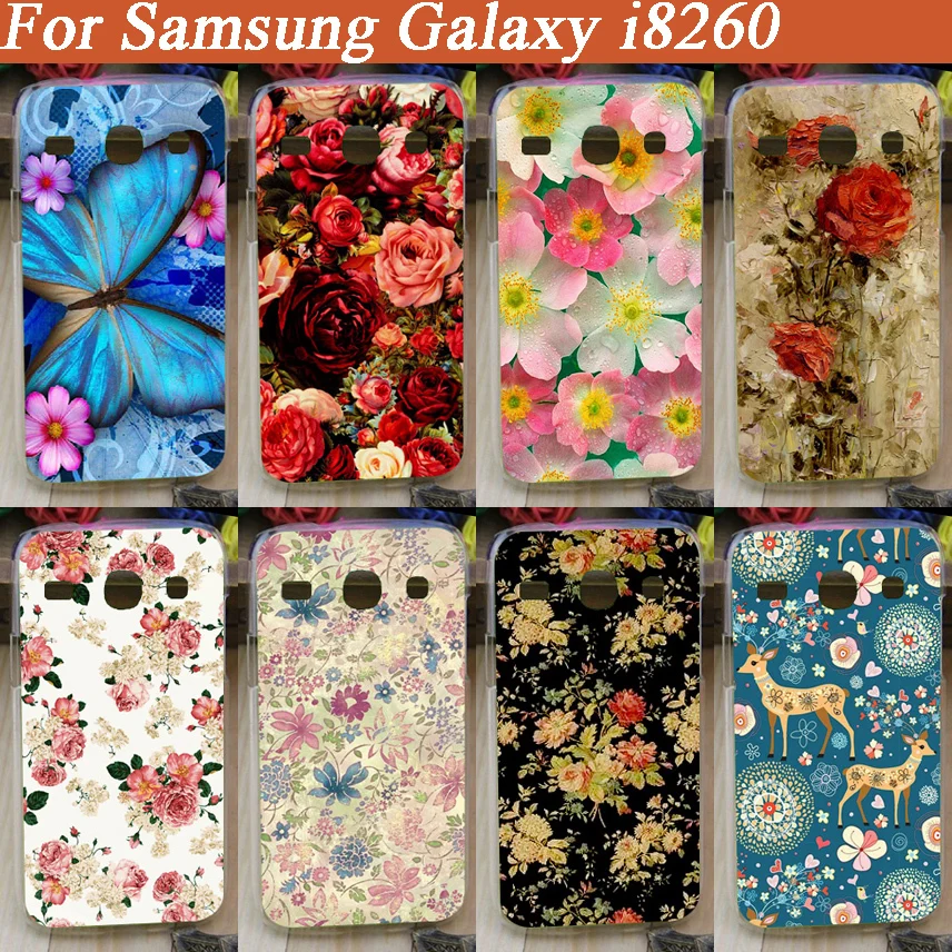 Новинка модный жесткий чехол из поликарбоната с красивыми цветами для Samsung galaxy core