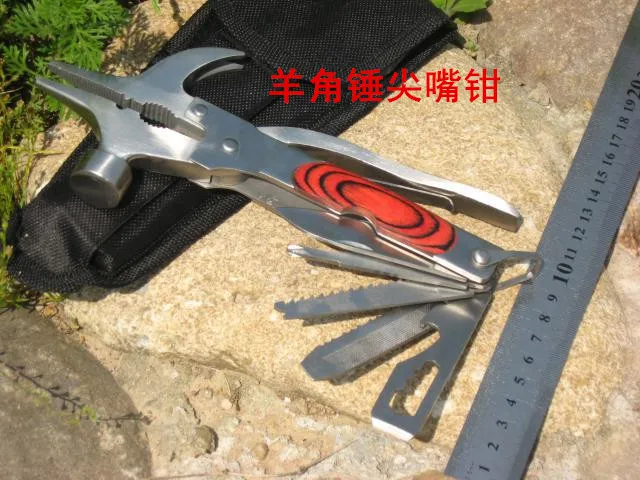 Multi Функция складной молоток топор клещи Ножи отвертка Набор инструментов Сталь