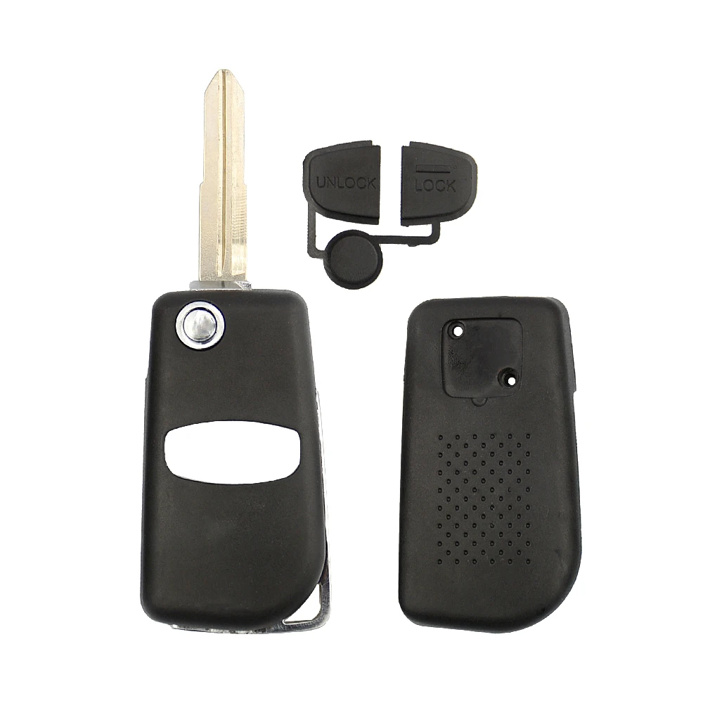 OkeyTech чехол для ключей Mitsubishi Outlander Mirage Lancer Evo Colt модифицированный 2 кнопки откидной