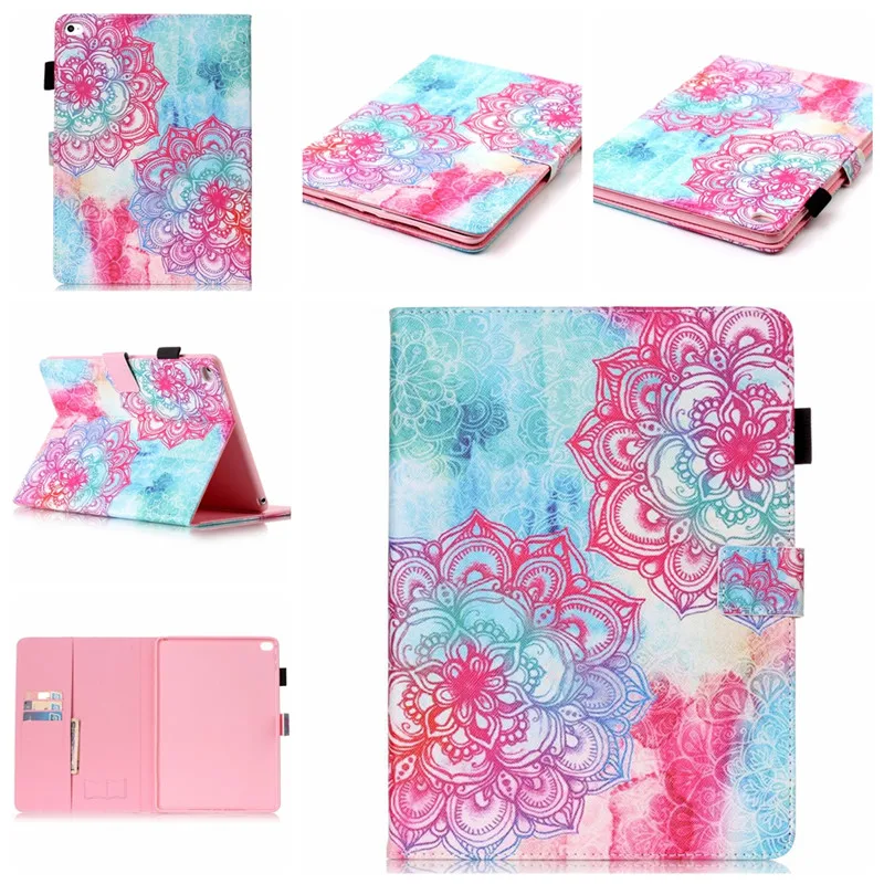 For ipad Air 2 case Painting Cover Silicon Leather Case for apple 6 Book Style Stand with Card Wallet Holder Tablet | Компьютеры и