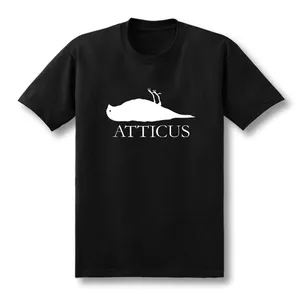 Новинка, брендовая футболка ATTICUS с логотипом мертвой птицы, мужская альтернативная повседневная футболка с коротким рукавом, футболки, мужские футболки, размер XS-XXL