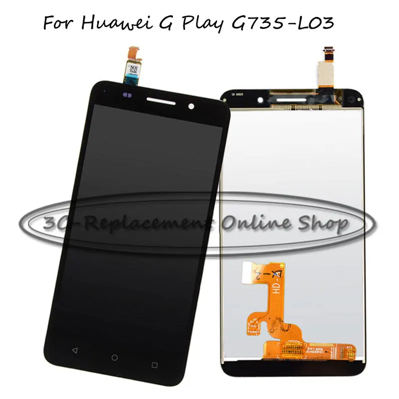 Черный/белый/золотой ЖК дисплей + TP Для Huawei G Play G735-L03 G735-L23 G735 цифровой
