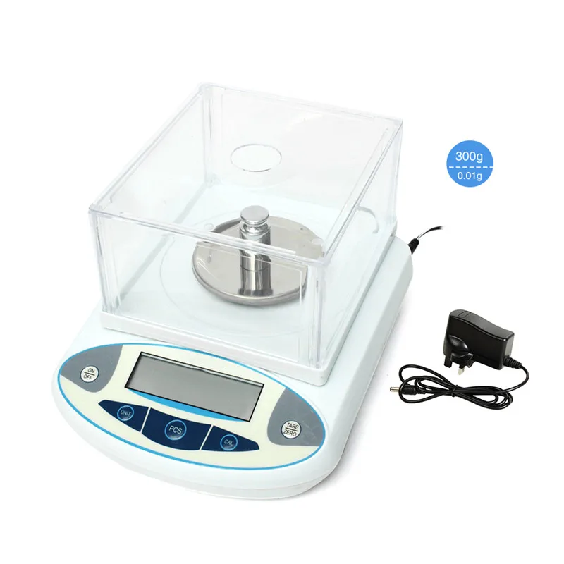 300g 0 01g ЖК дисплей лаборатории аналитические весы AC100 240V цифровые высокоточные