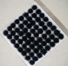 Помпон из натурального меха норки, 3,5 см, пушистый мягкий помпон для сумки, брелок, подвески, серьги, заколки, аксессуары, 100 шт. GR101