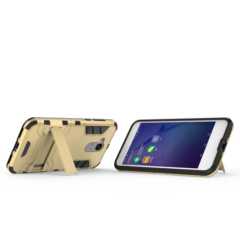 UPaitou Case For Huawei Honor 6A Hybrid TPU PC Iron Man Armor Shield for Stand Holder Back Cover |