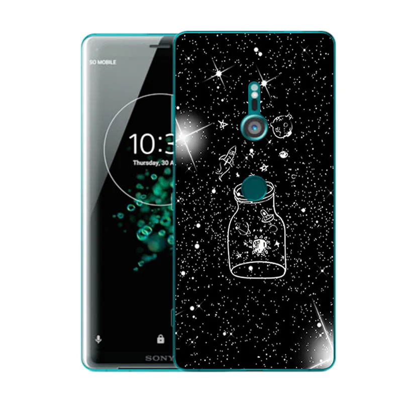 Чехлы 6 0 дюйма для Sony Xperia XZ3 тонкий мягкий силиконовый чехол с принтом сердца и