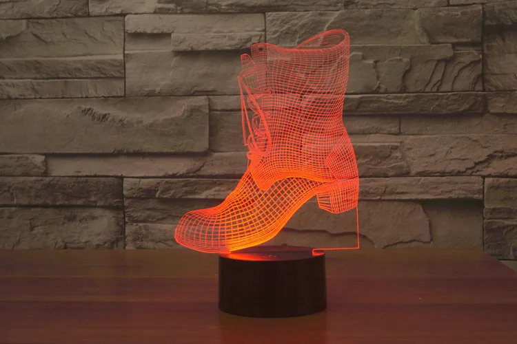 Светодиодная лампа для катания на коньках 7 цветов цветов|3d led lamp|night light3d |
