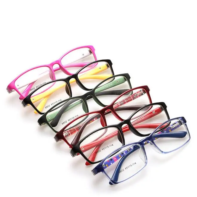 Детские Симпатичные оптические очки для детей оправа очков с рисунком украшения