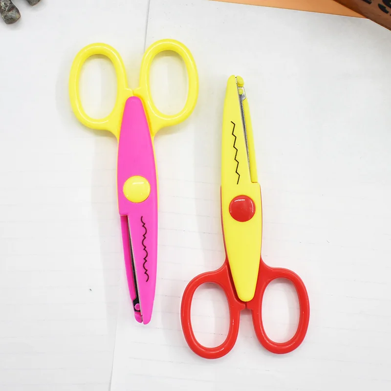 DIY поделка из пластмассы ножницы для бумаги Резак скрапбукинга Детский подарок