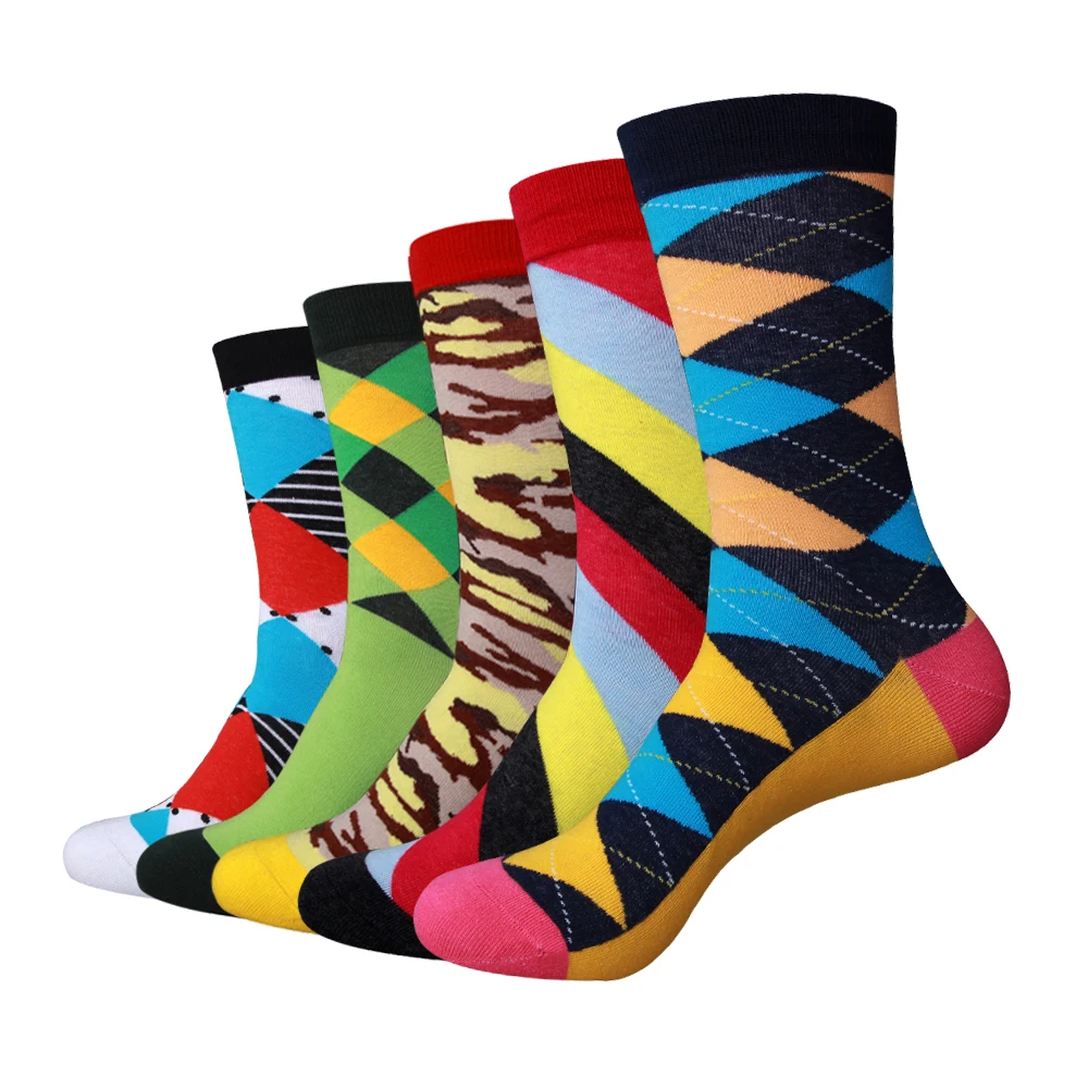 Парные мужские носки из чесаного хлопка 5 парт|combed cotton socks|cotton sockssocks funny |