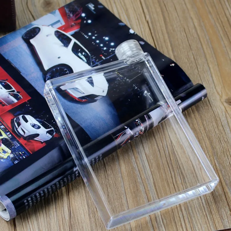 Новый A5 ноутбук 450 мл бумаги квадратная плоская фляга для воды творческий