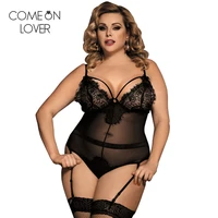 body femme sexy teddy sheer mesh lady bodysuit plus size transparent sexy bodysuit lace women body suit rompers re80266