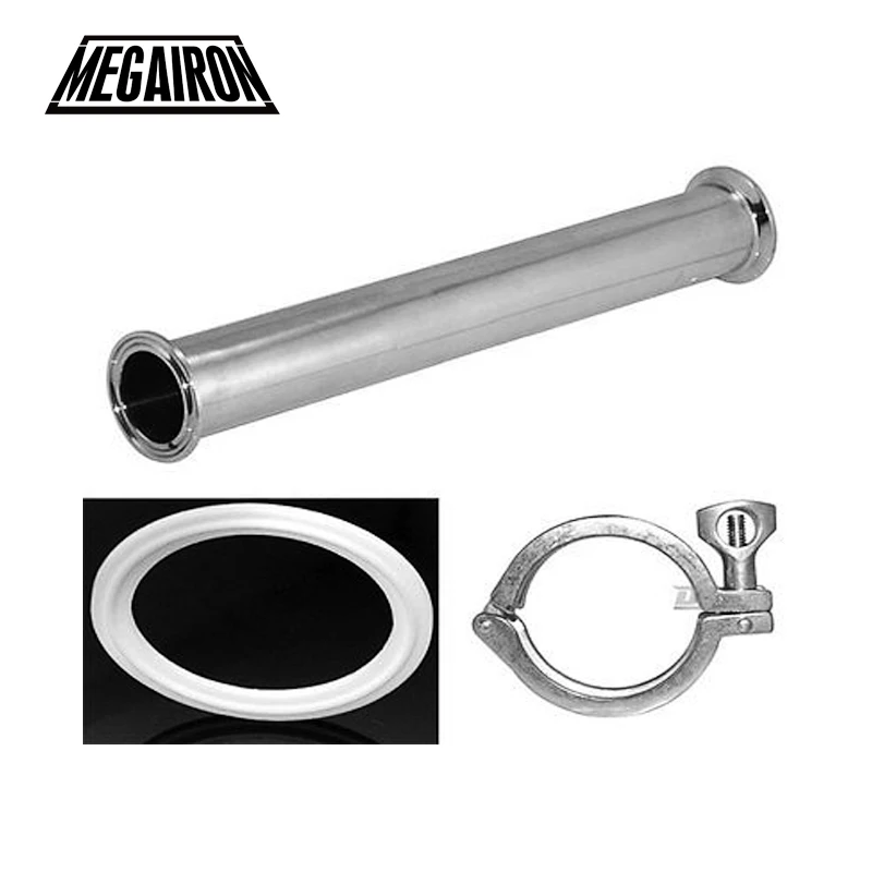 Megairon od 1.5 &quot38 мм санитарно spool трубки 50.5 ferrule фланец + ПТФЭ Прокладка Tri хомут